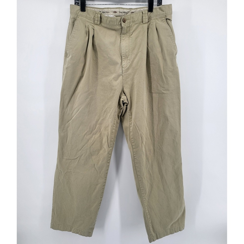 Tommy Bahama‎ Mens Pleated Khaki Relaxed Fit Casual Pants Size 36